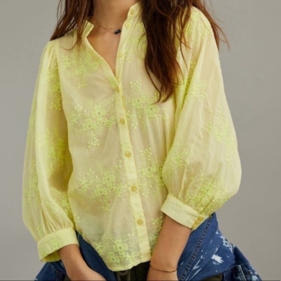 Embroidered Button Down NWT - Picture 6 of 7